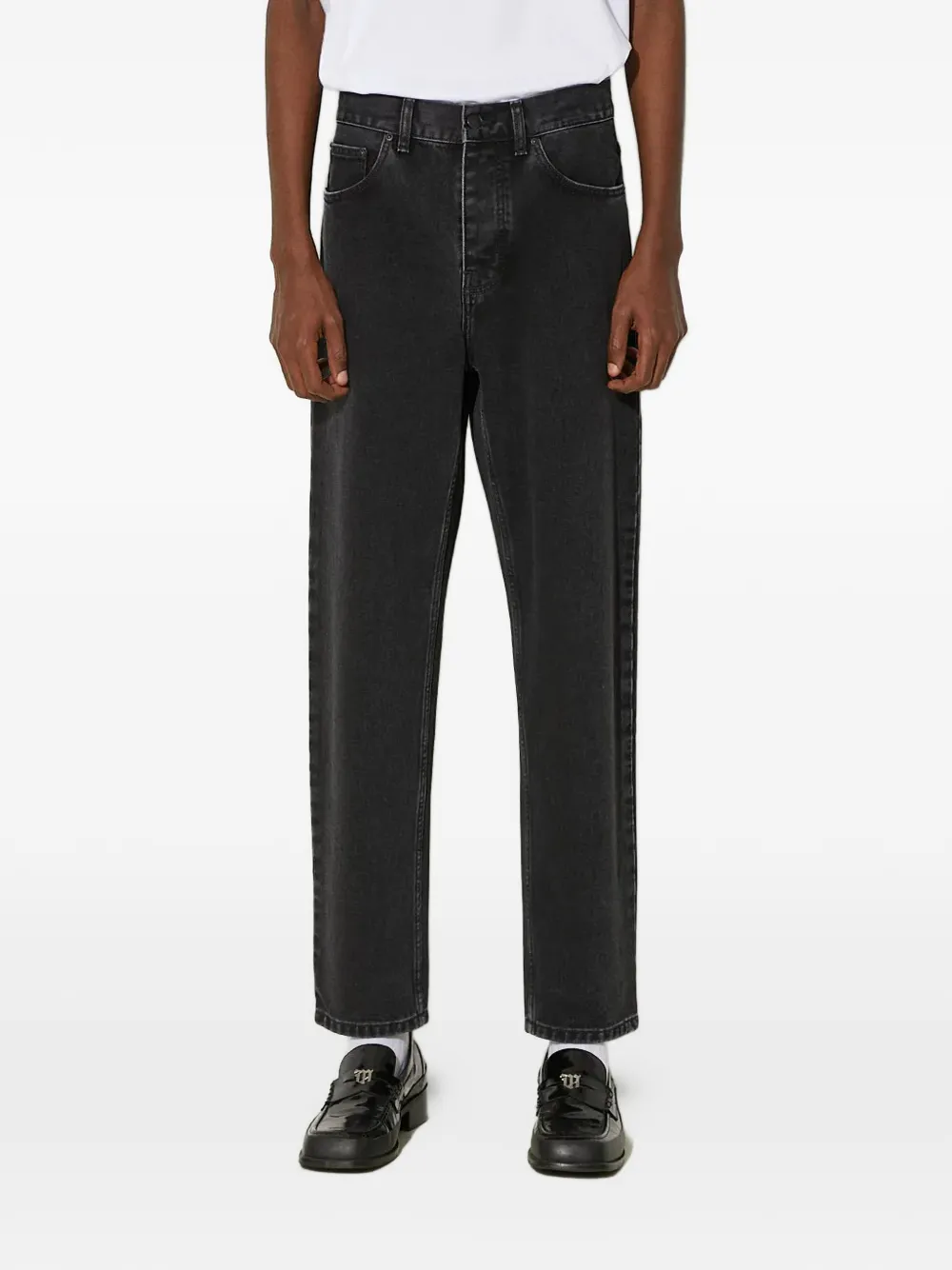 Carhartt WIP patch jeans | Grey | Image 1