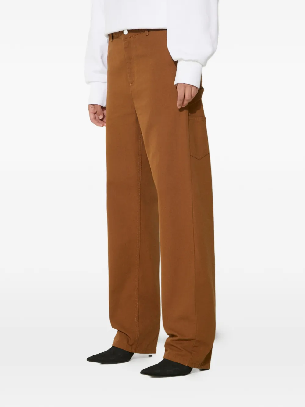  Carhartt Wip Patch-pocket Trousers - Brown 