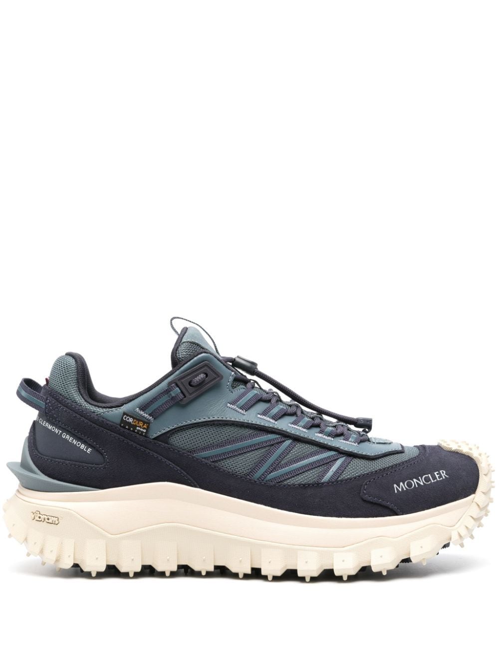 Shop Moncler Trailgrip Sneakers In Blue