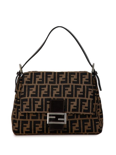 Fendi 2000-2010 Zucca Canvas Mamma Forever shoulder bag