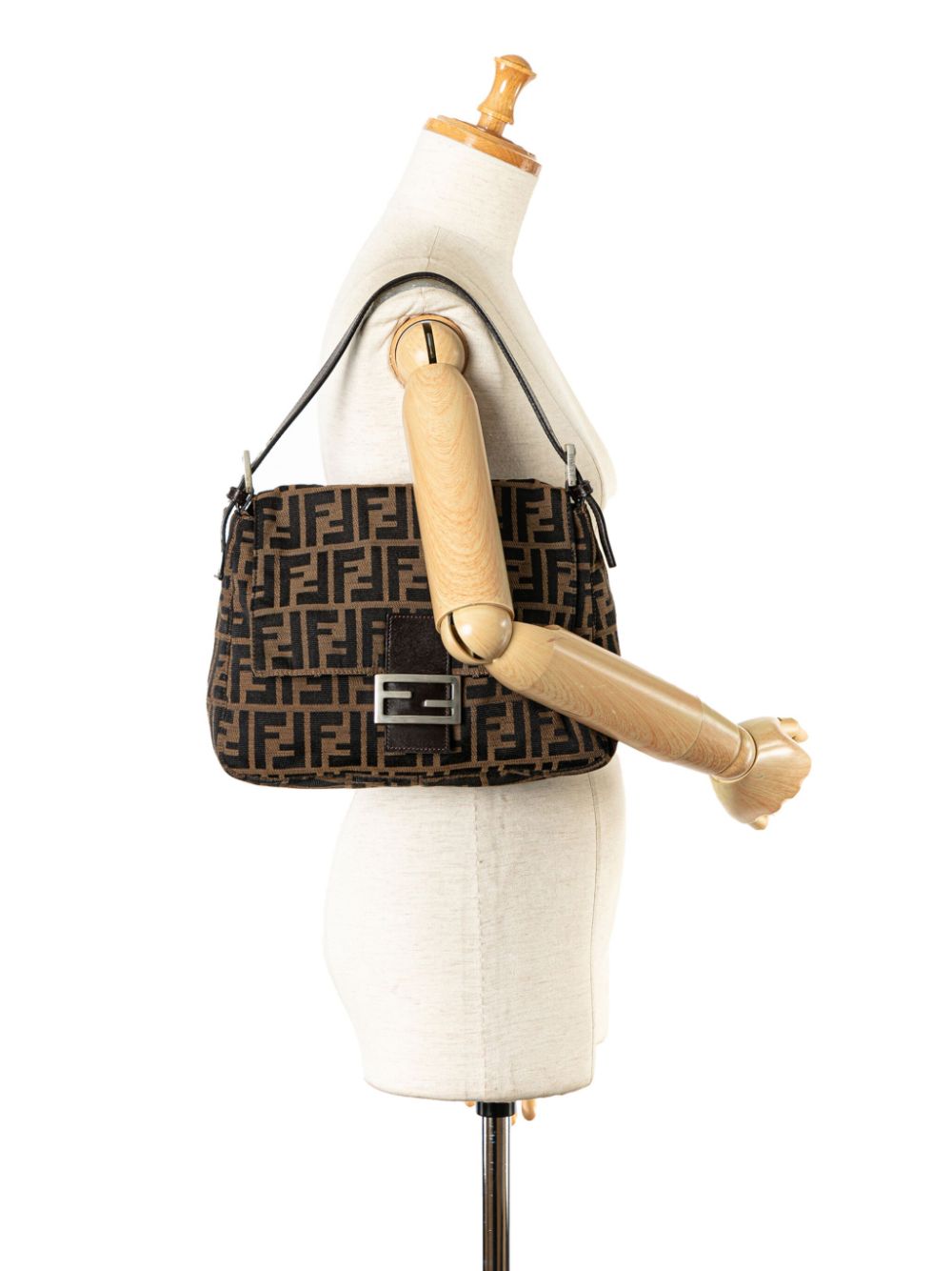 Fendi 2000-2010 Zucca Canvas Mamma Forever shoulder bag