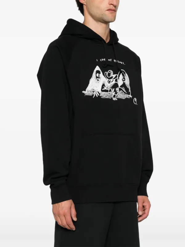 Friends hoodie black on sale