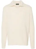 Zanone polo-collar sweater - White