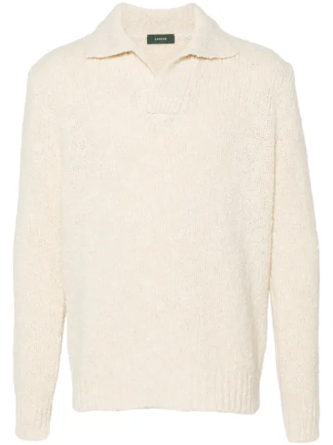 Zanone polo-collar sweater