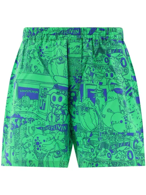 Junya Watanabe MAN x Lousy Livin cartoon-print shorts