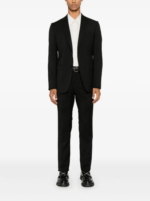 Emporio Armani virgin-wool Suit | Black | FARFETCH