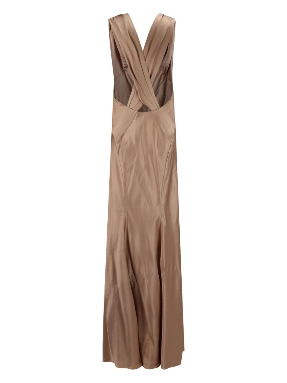 Saint Laurent satin gown - Beige