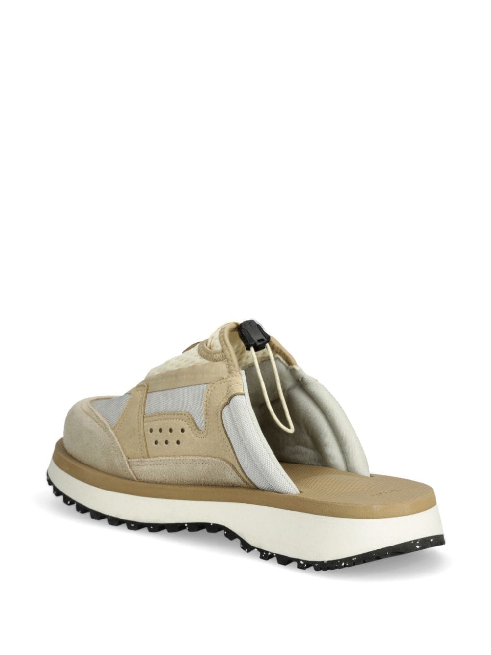 Shop Suicoke Panelled Slides In Neutrals