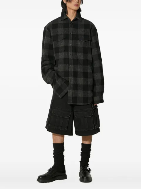 VETEMENTS check wool shirt