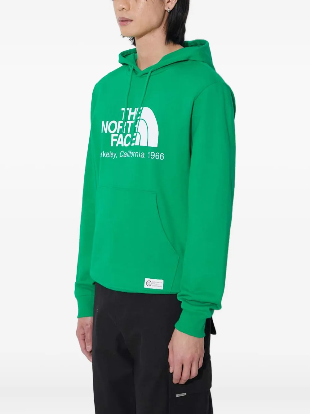 The North Face Hoodie met logodetail Groen