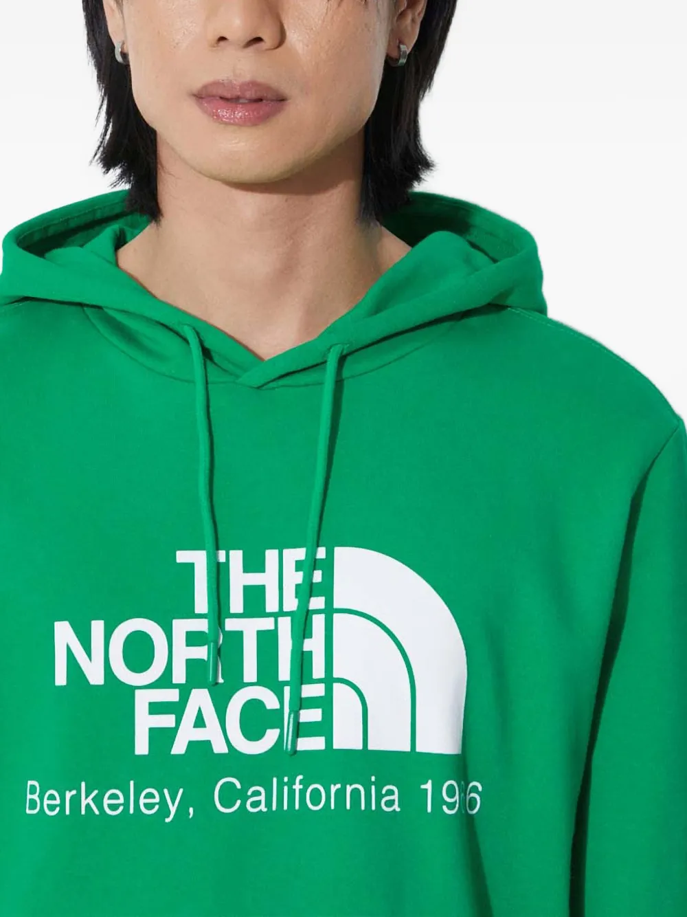 The North Face Hoodie met logodetail Groen