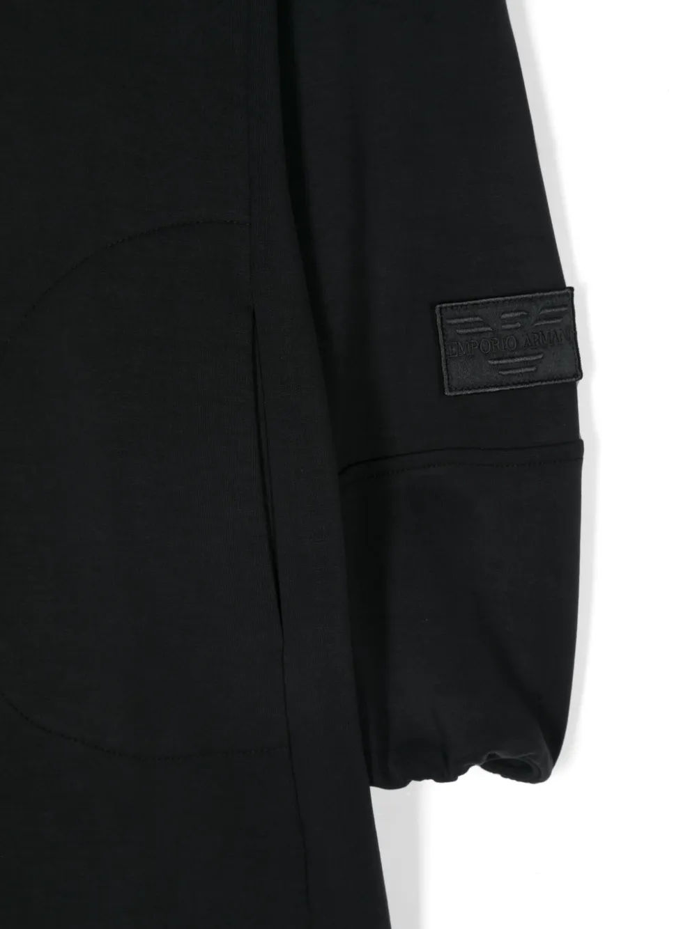 Emporio Armani Kids Mini-jurk met logopatch Zwart