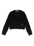 Miss Blumarine cable-knit cardigan - Black