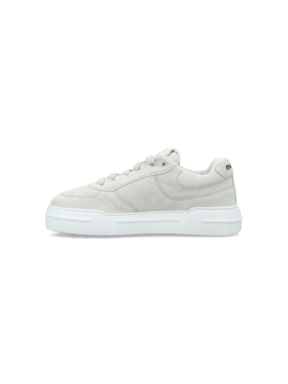 Miu Miu Leather Sneakers In Nude