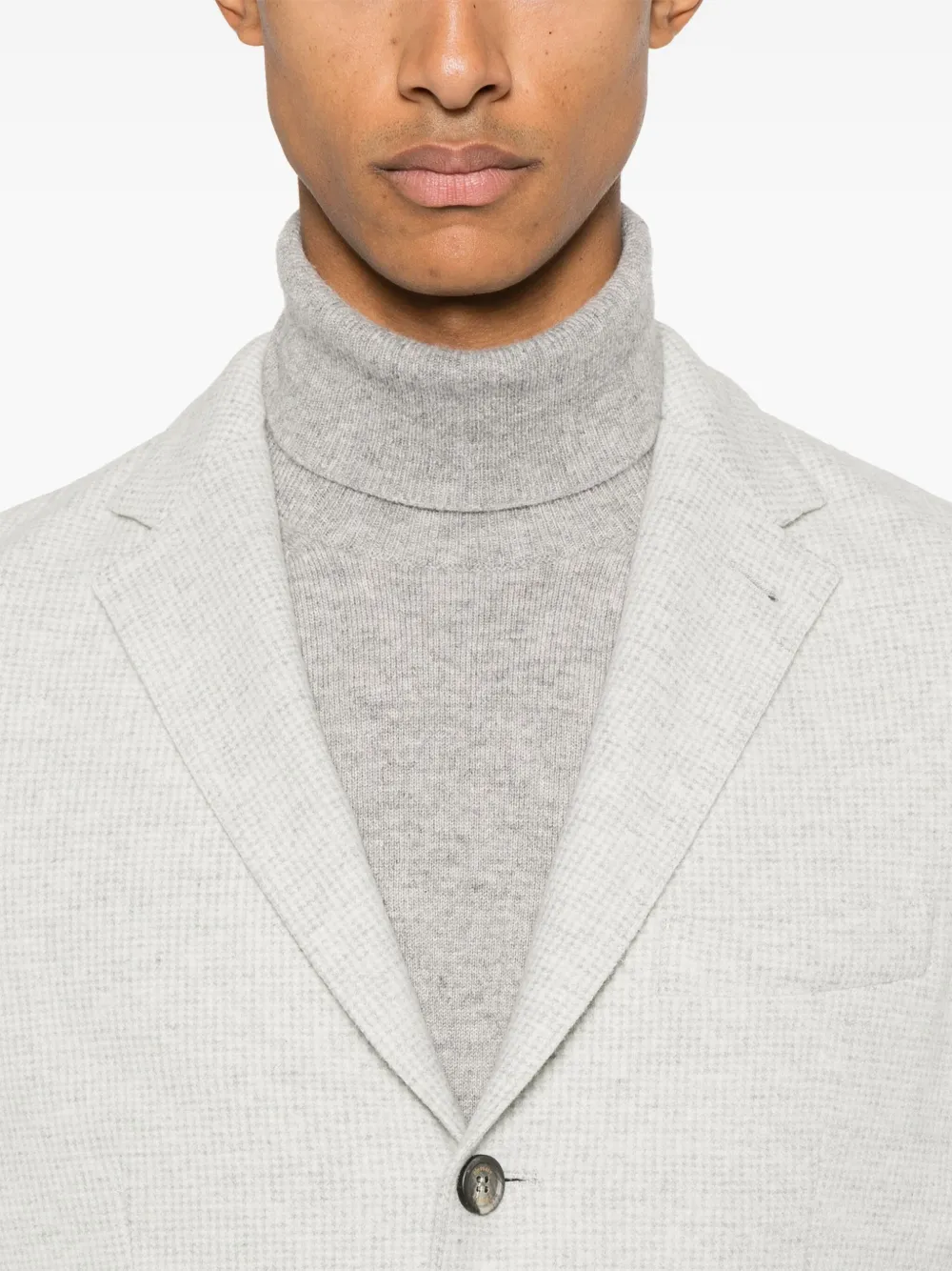 ELEVENTY MINI CHECK-PATTERN BLAZER