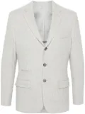 Eleventy mini check-pattern blazer - Grey