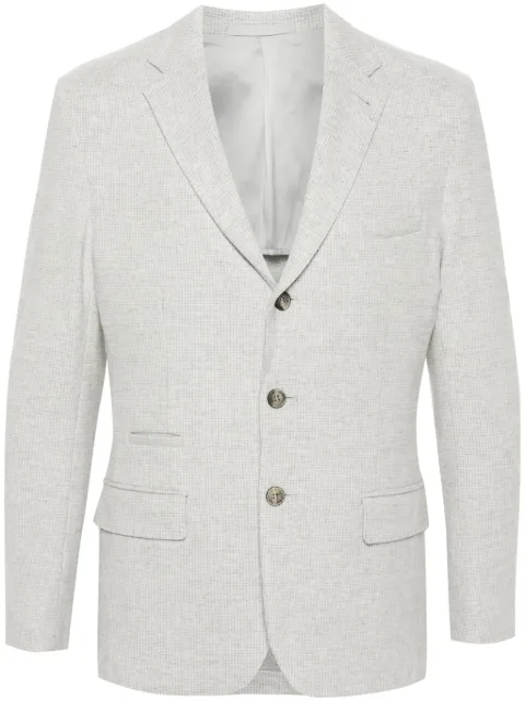 Eleventy blazer con motivo de cuadros mini
