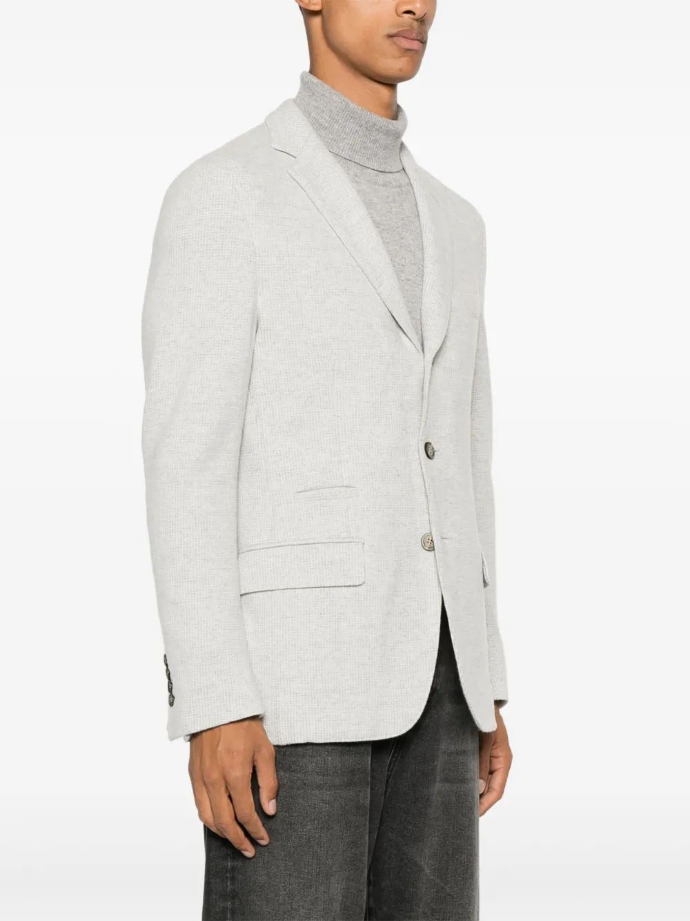 ELEVENTY MINI CHECK-PATTERN BLAZER