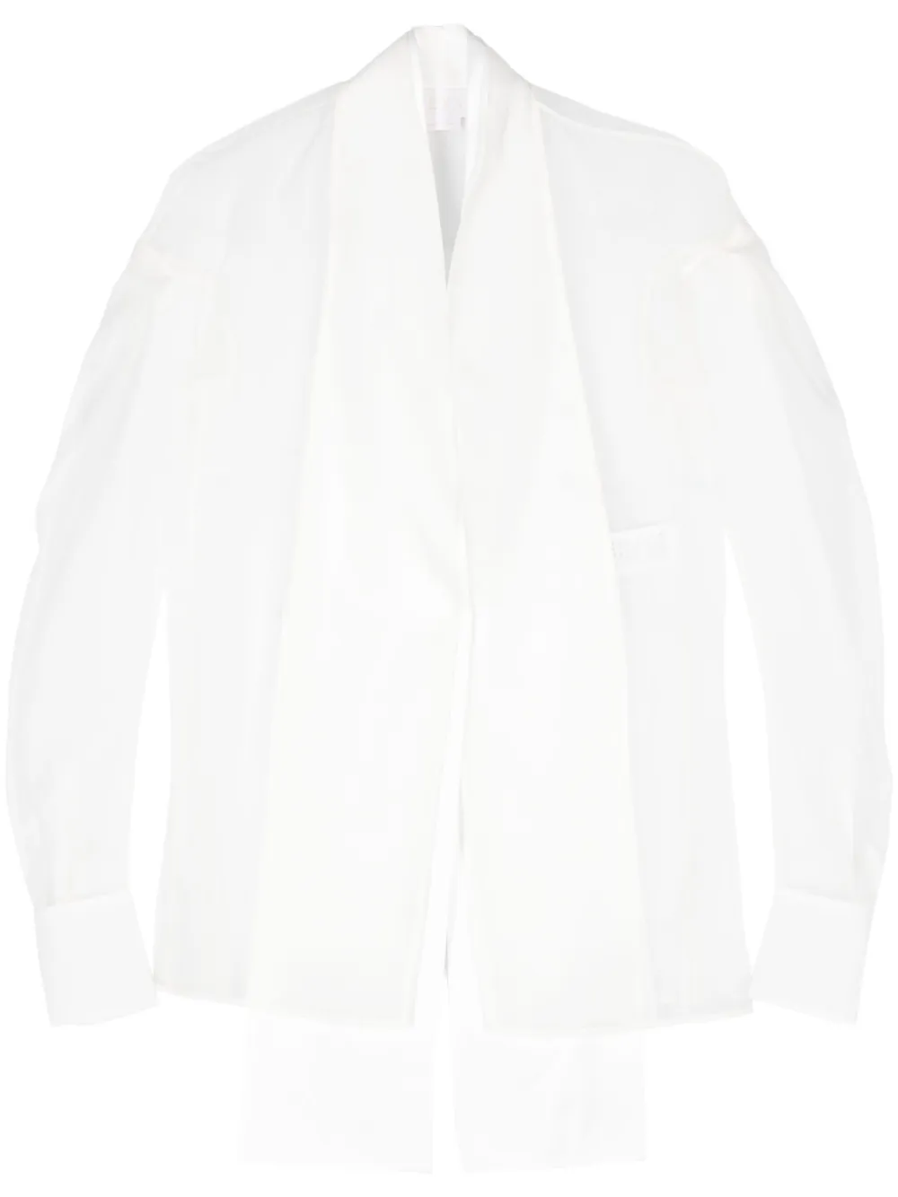 Genny Zijden blouse Beige