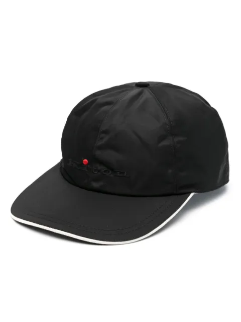 Kiton logo-embroidered cap