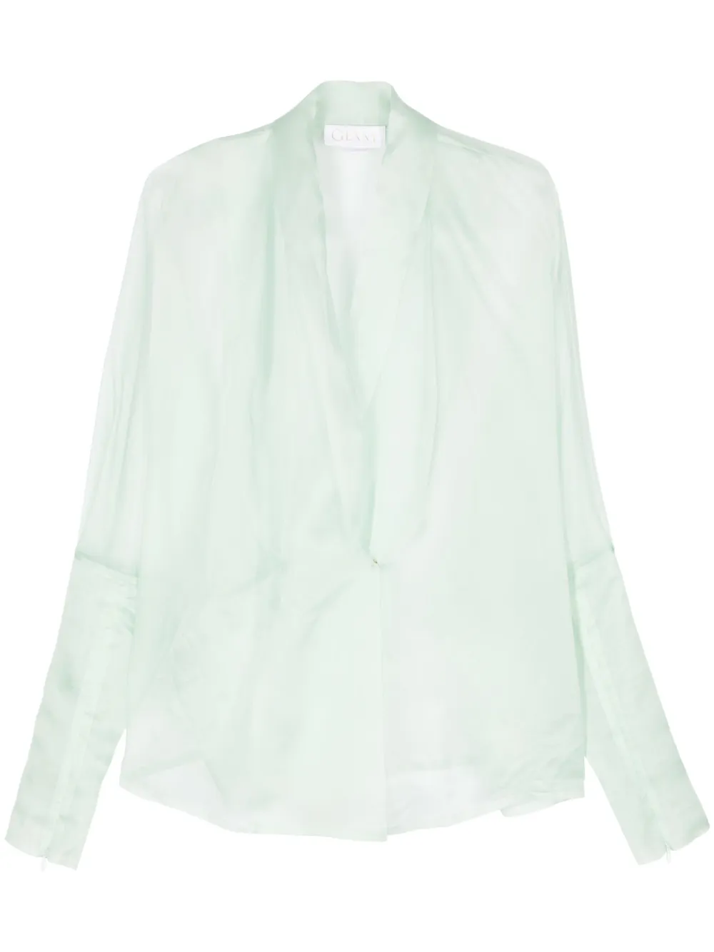 Genny camisa de seda | verde | Image 1