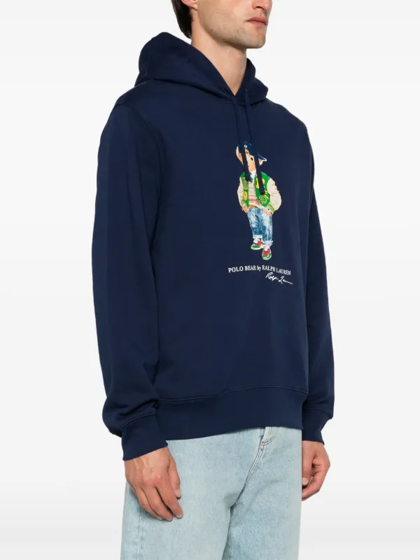 Ralph lauren polo bear fleece hoodie hot sale