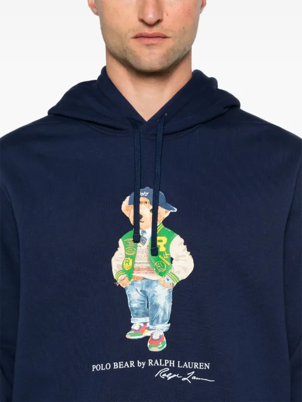 Polo Ralph Lauren Polo Bear Fleece Hoodie Blue FARFETCH AO