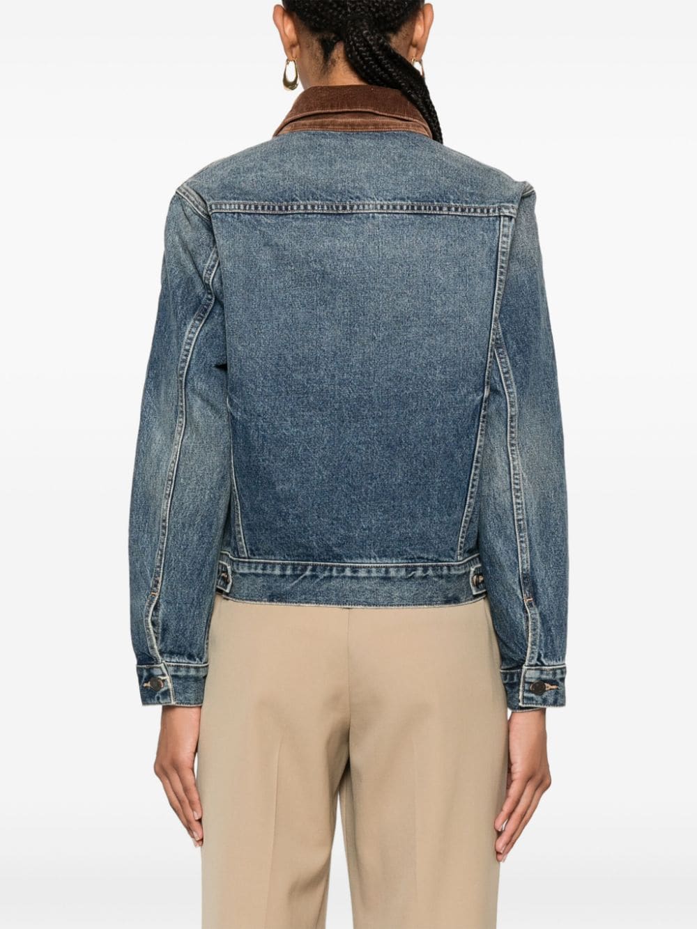 Shop Nili Lotan Chesney Denim Jacket In Blue