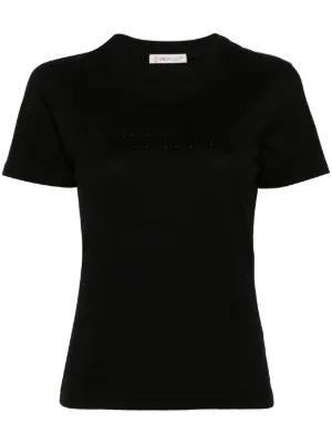 Moncler ビジュートリム Tシャツ | ブラック | FARFETCH JP