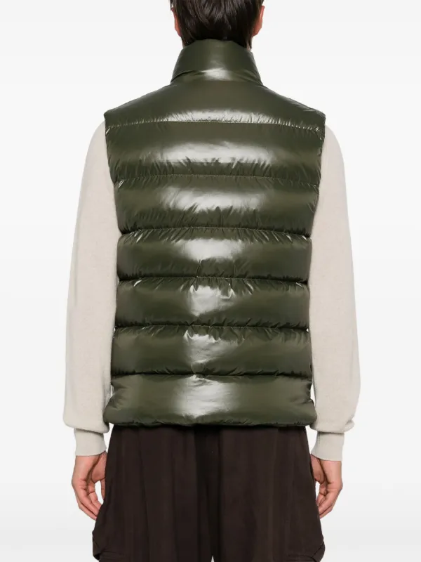 Moncler Tibb Padded Gilet Green FARFETCH HK