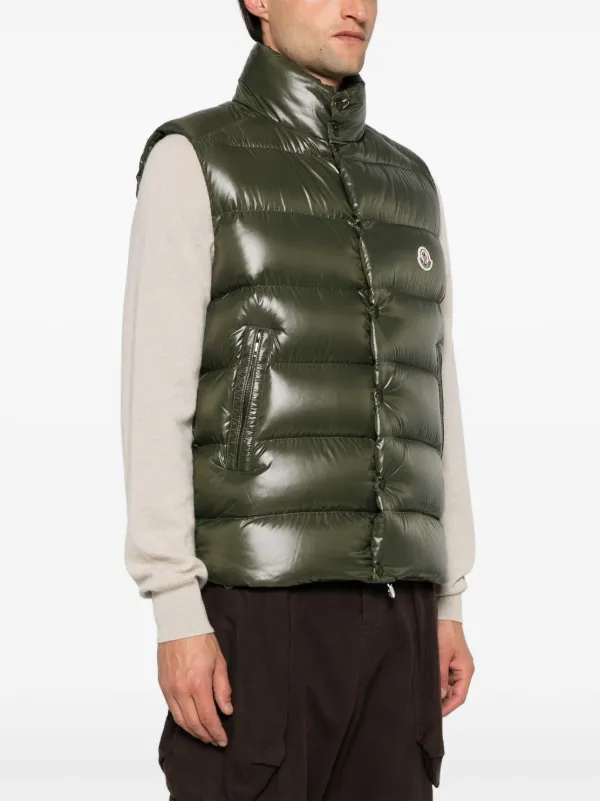 Moncler gilet green on sale