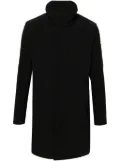 Colmar rubberised logo patch coat - Black