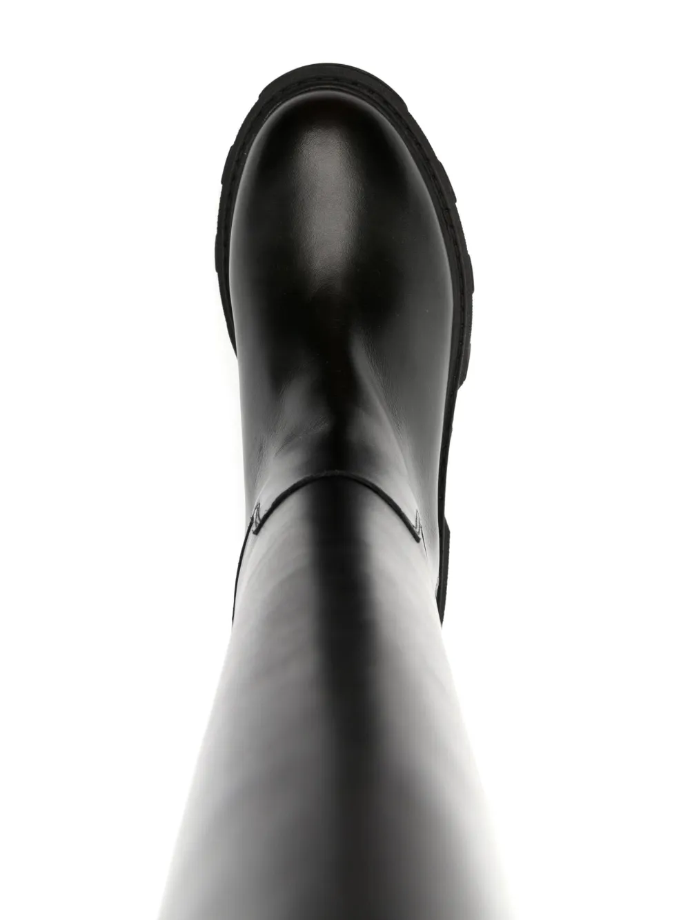 GIABORGHINI 50mm leather boots Black