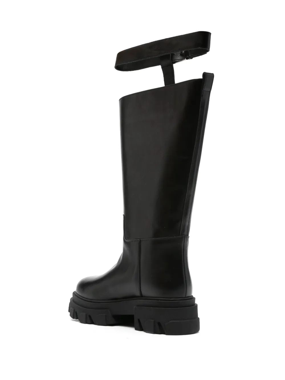 GIABORGHINI 50mm leather boots Black