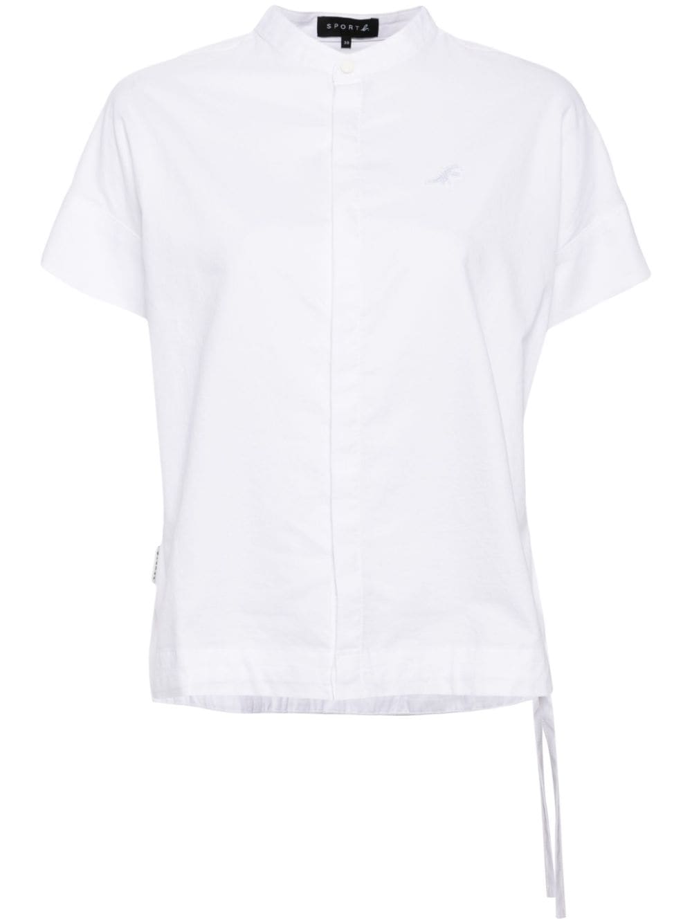 Shop Sport B. By Agnès B. Dino-embroidered Short-sleeved Shirt In White