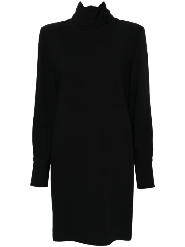 Golden Goose Scarf-detail Mini Dress - Black
