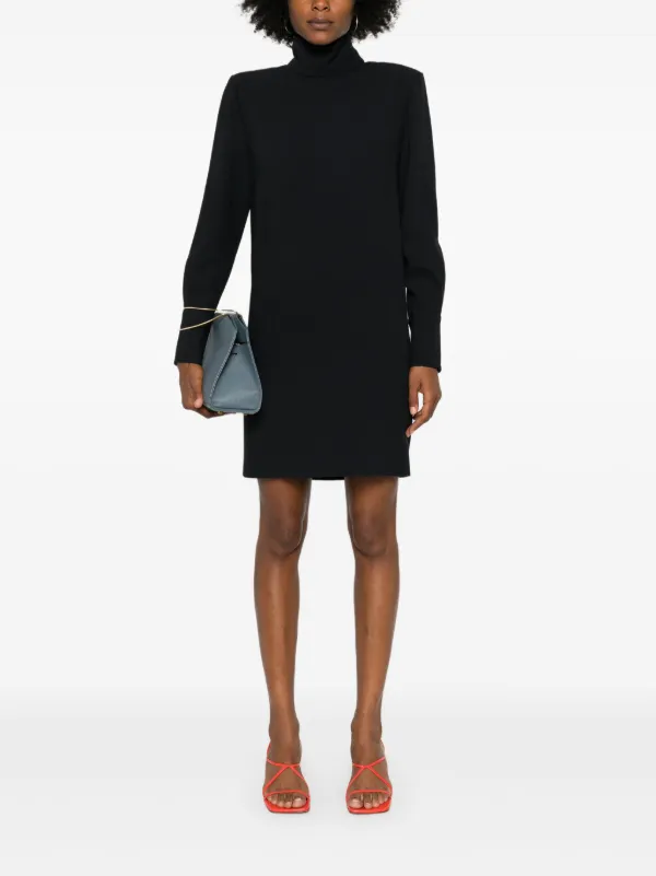 Golden Goose Scarf-detail Mini Dress - Black