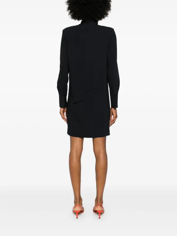 Golden Goose Scarf-detail Mini Dress - Black