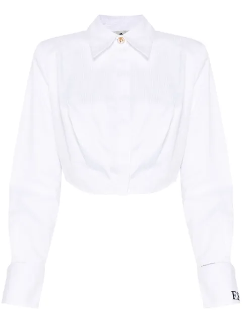 Elisabetta Franchi striped cropped shirt