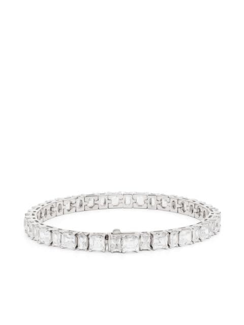 Hatton Labs zirconia sterling-silver tennis bracelet