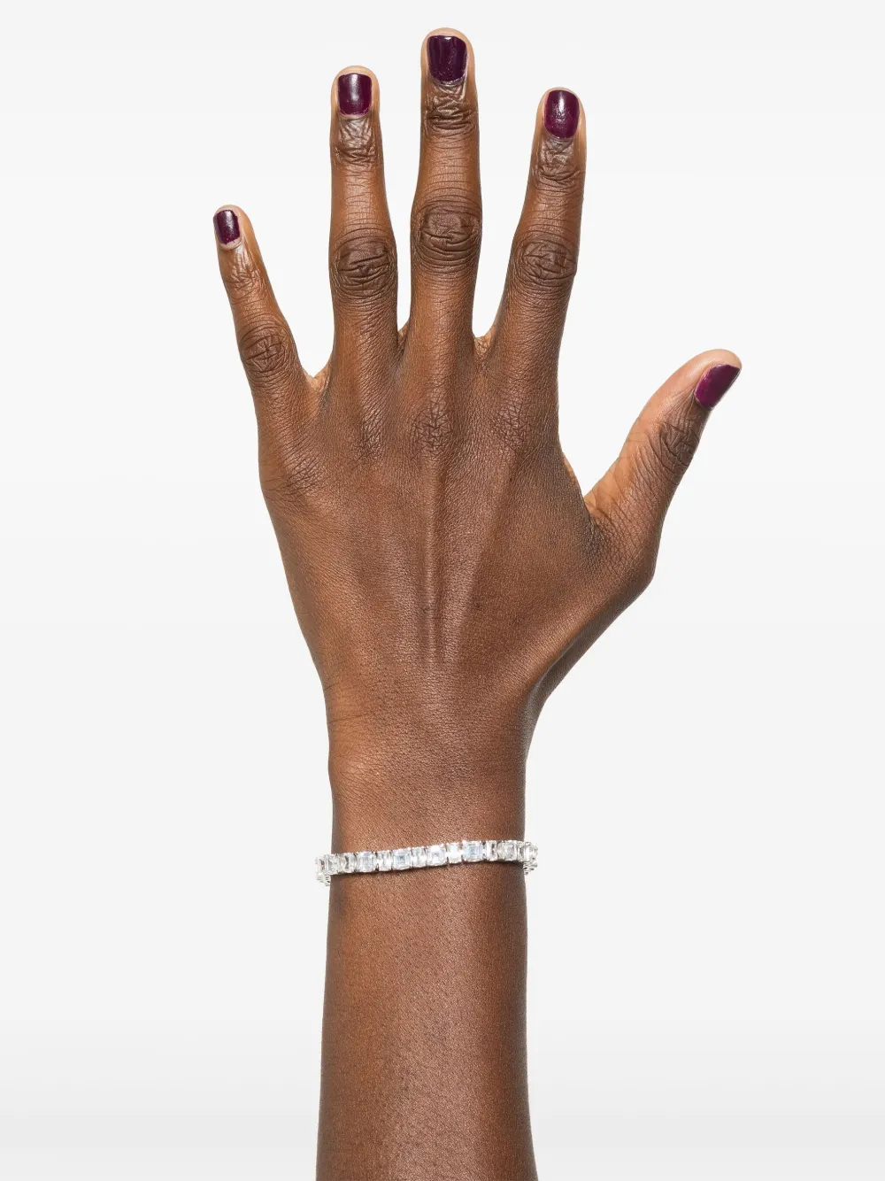 Hatton Labs Zirconia Sterling-silver Tennis Bracelet In Silver