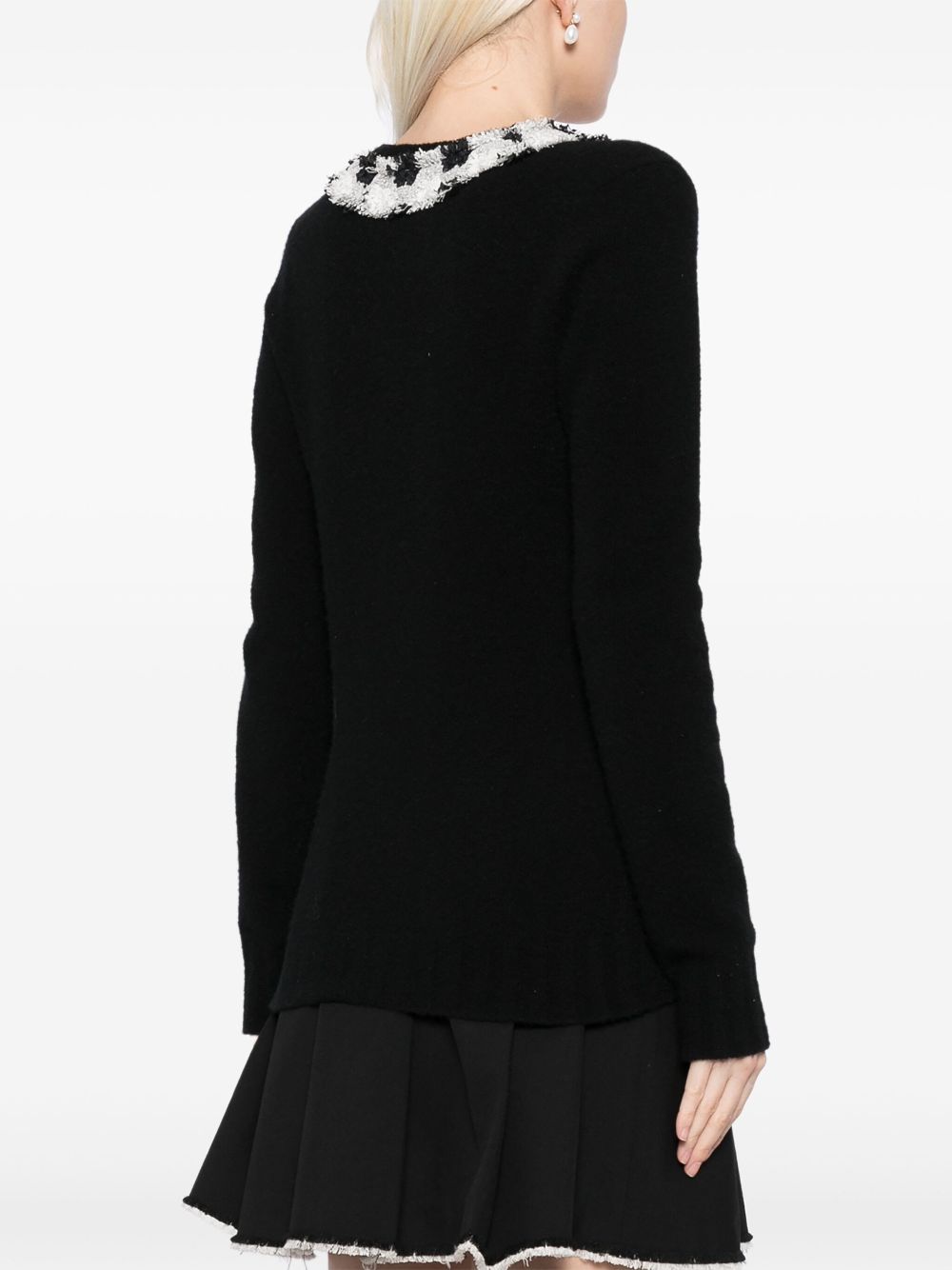 CHANEL 2005 contrasting knitted top Women