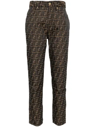 FENDI Vintage brown pants フェンディ ヴィンテージ FENDI Vintage Monogram Pants - Etsy