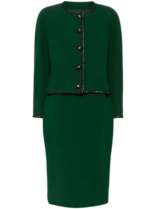 Tailleur-jupe texturé (années 1990) - CHANEL Pre-Owned - Modalova