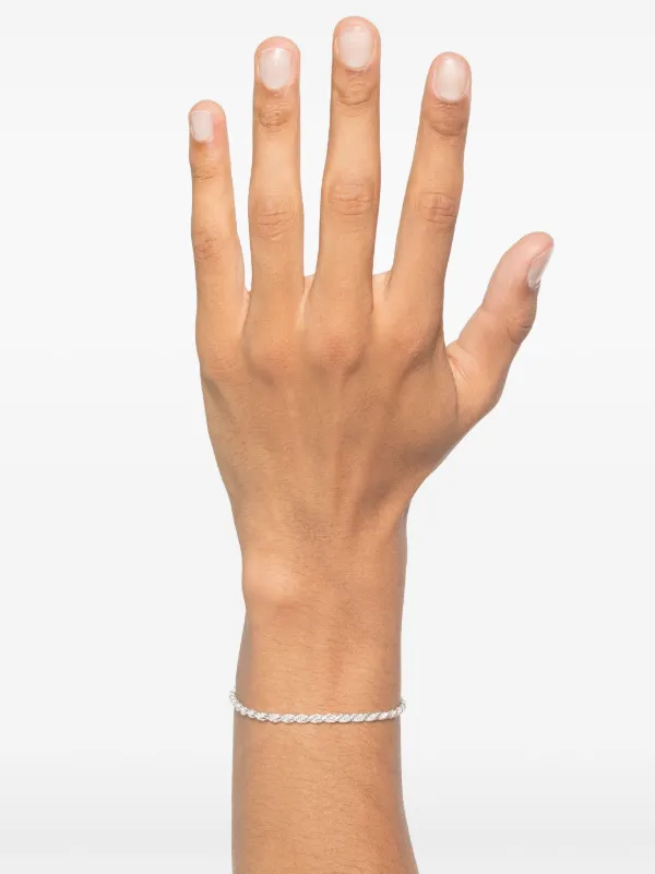 【関税込み】Hatton Labs シルバー Rope ブレスレット Hatton Labs Rope sterling-silver Bracelet | Silver | FARFETCH ID