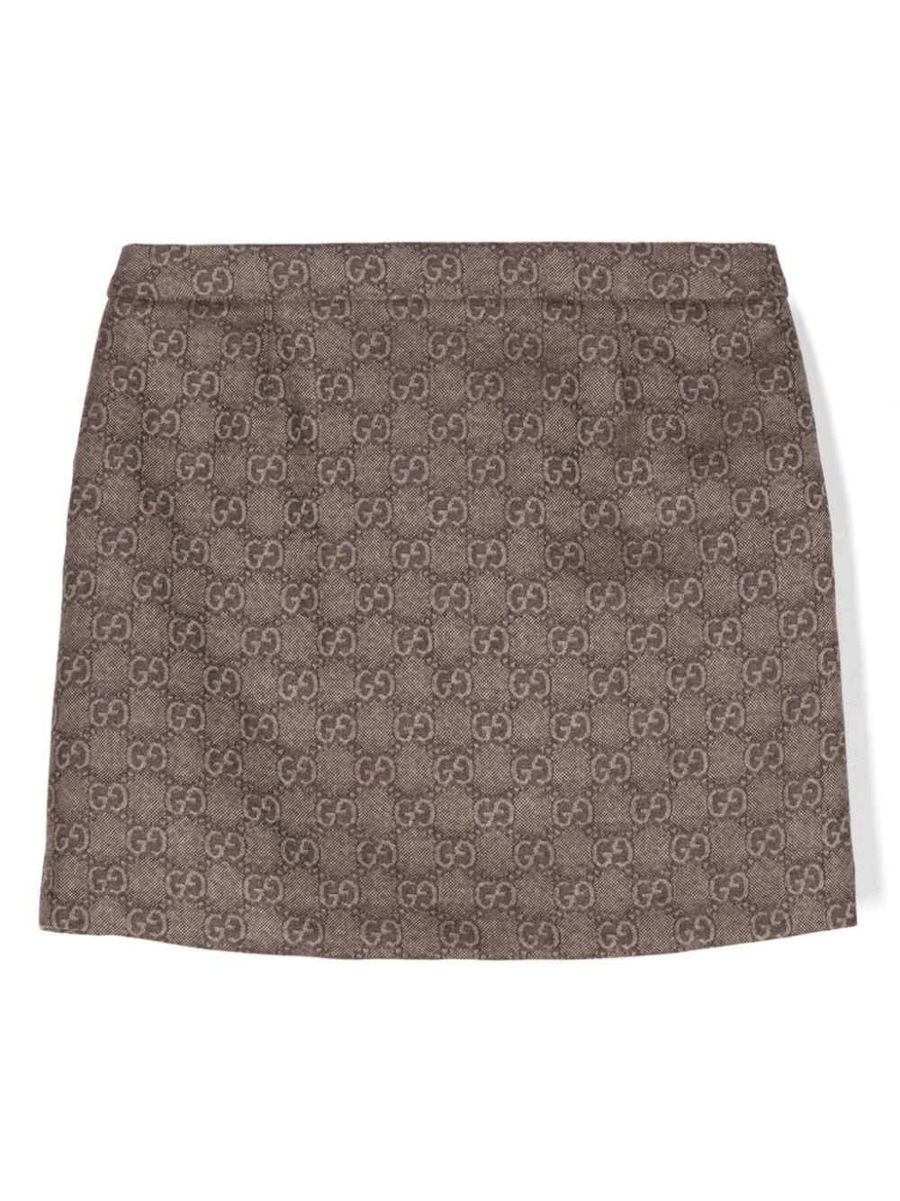 Gucci Kids GG Supreme mini-rok met patroon - Bruin