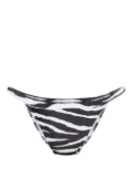 Moschino zebra-print bikini bottoms - Black