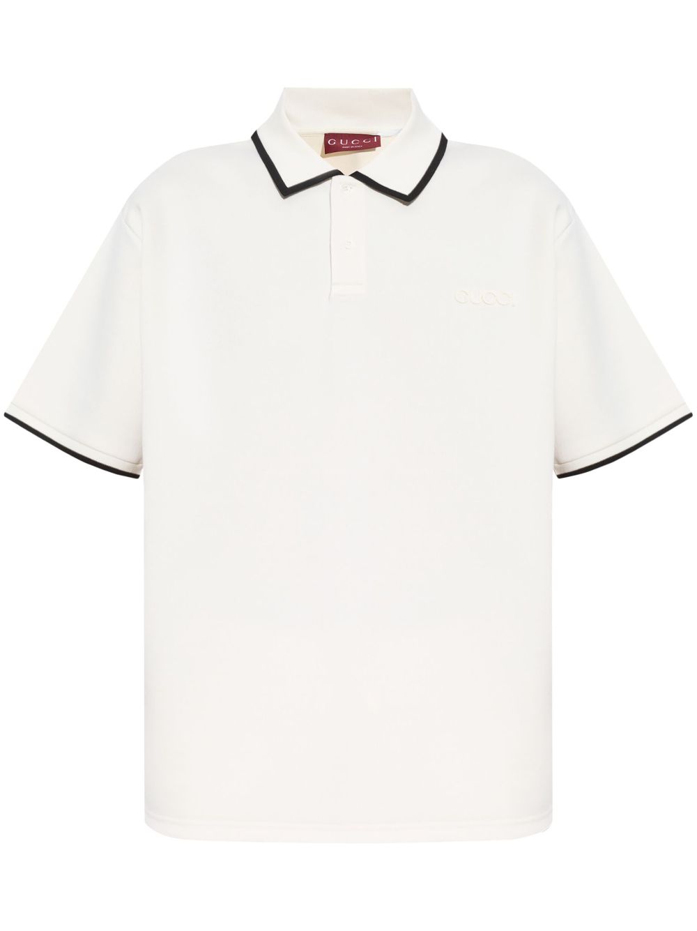 embroidered cotton polo shirt