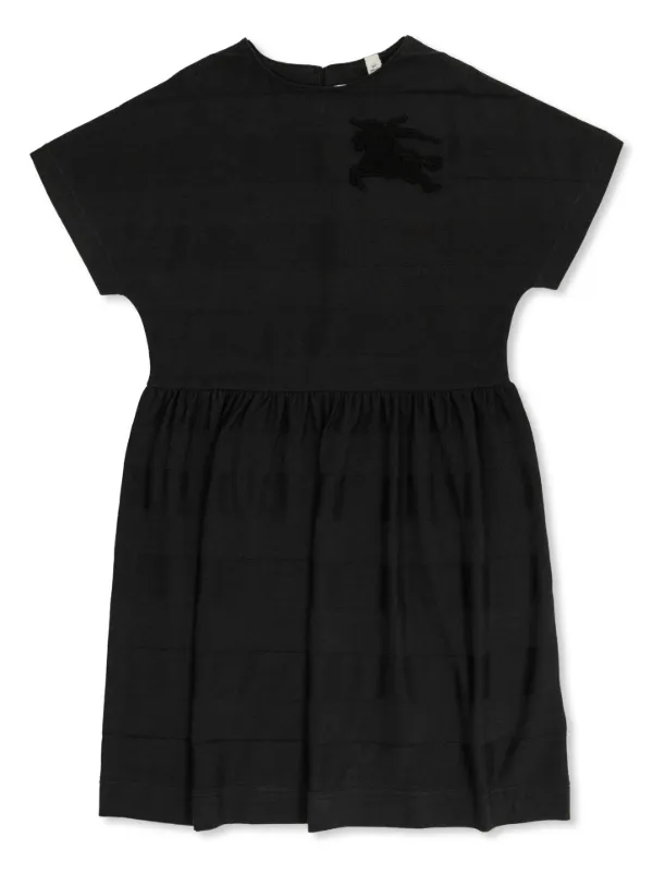 Burberry Kids logo-embossed Cotton Dress | Black | FARFETCH