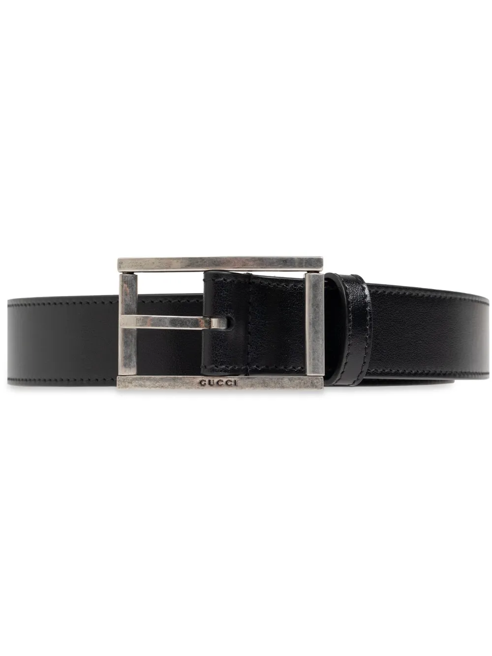 Gucci Leren riem Zwart